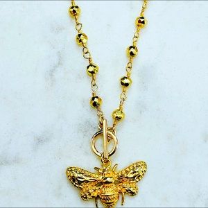 Luvleigh designs - bumble bee gold necklace